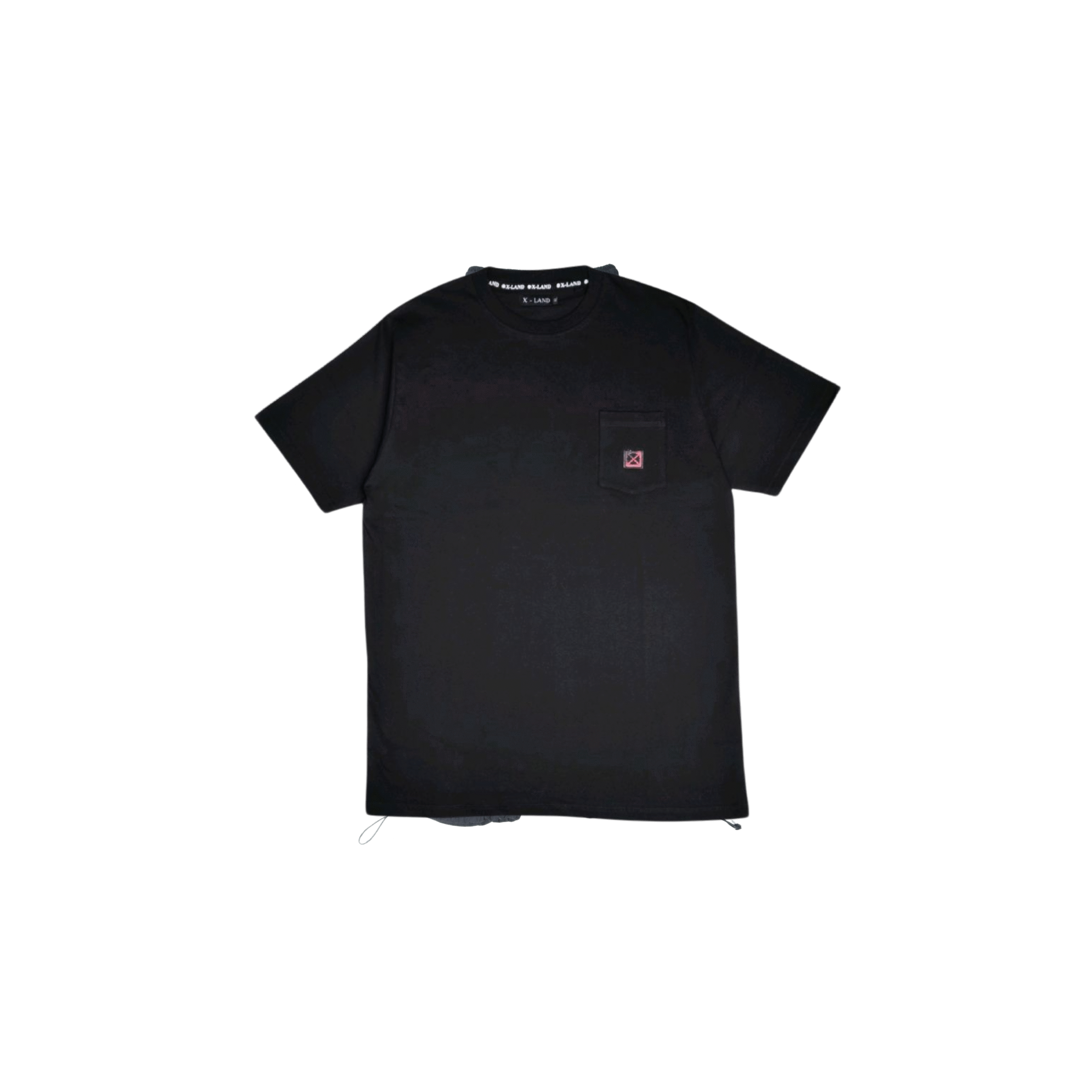 T-SHIRT PRAHA HITAM SAKU DADA